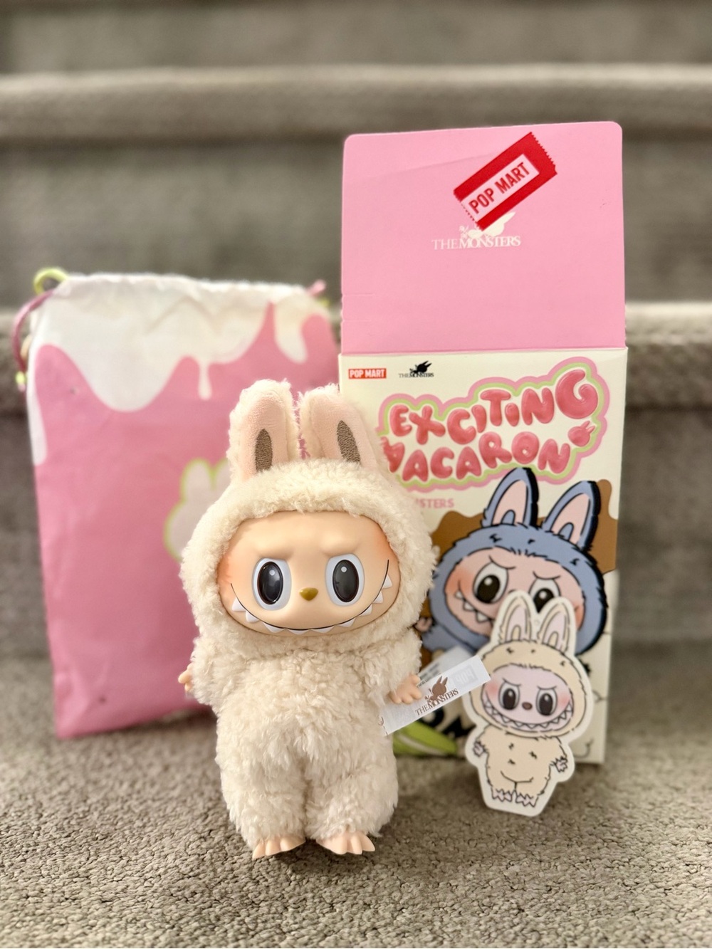 Pop Mart Exciting Macaron Soymilk, Toffee, Sesame Bean